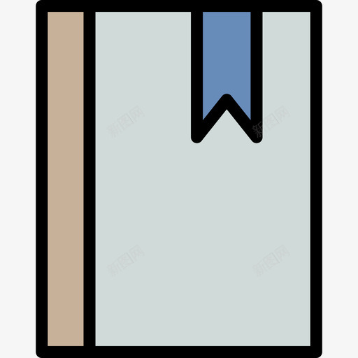 笔记本书签标签4线颜色图标svg_新图网 https://ixintu.com 书签 标签 笔记本 颜色