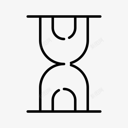 沙漏加载等待图标svg_新图网 https://ixintu.com ui 元素 加载 基本 沙漏 等待 虚线 规则