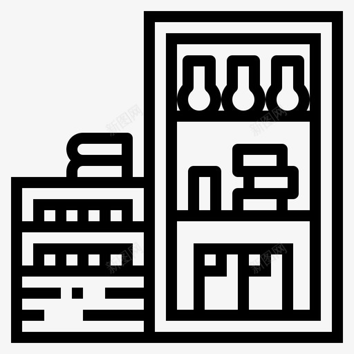 货架商业产品图标svg_新图网 https://ixintu.com 产品 商业 货架 超市 零售