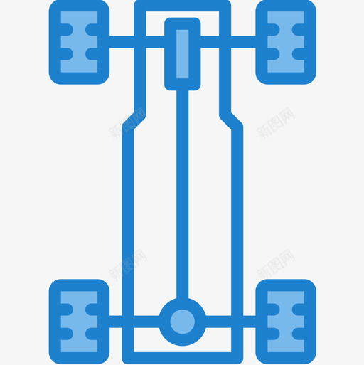 底盘汽车维修23蓝色图标svg_新图网 https://ixintu.com 底盘 汽车维修 蓝色