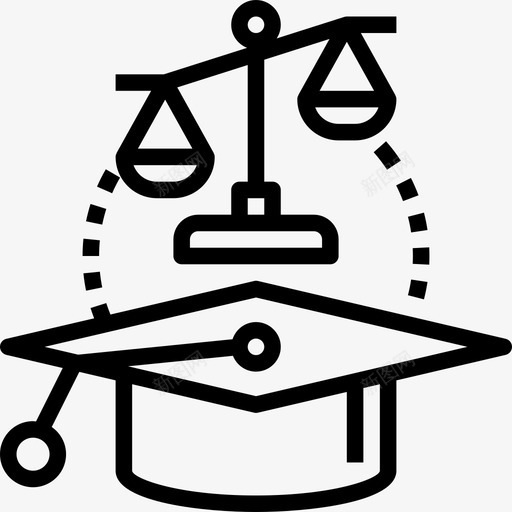 晋升法律和司法11直系图标svg_新图网 https://ixintu.com 司法 晋升 法律 直系