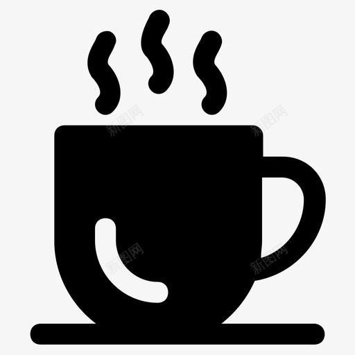 茶杯饮料咖啡杯图标svg_新图网 https://ixintu.com 咖啡杯 商业 图标 字形 杯子 茶杯 茶碟 饮料