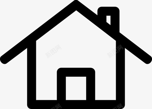 住宅房产主页图标svg_新图网 https://ixintu.com 主页 住宅 房产 房子