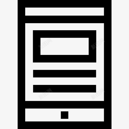 智能手机响应式25线性图标svg_新图网 https://ixintu.com 响应式设计25 智能手机 线性