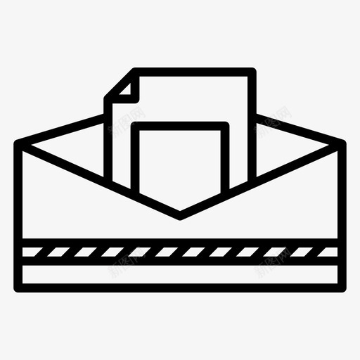 电子邮件纸张阅读图标svg_新图网 https://ixintu.com 办公室 工作 文具 电子邮件 纸张 阅读