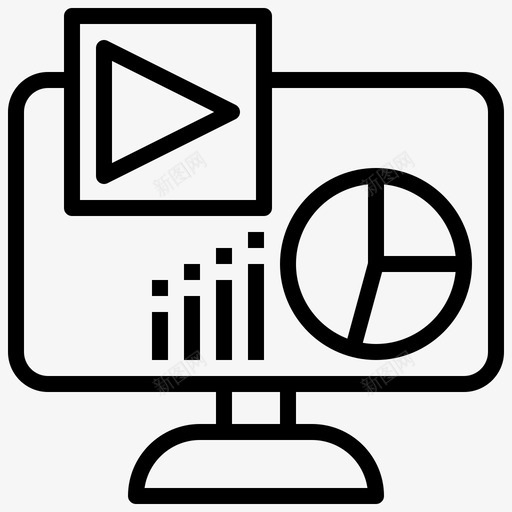视频营销电影多媒体图标svg_新图网 https://ixintu.com youtube 多媒体 数字 电影 营销 视频 选项