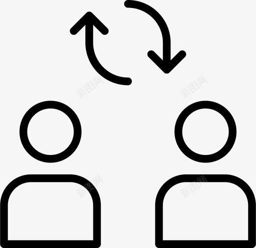 情侣交换朋友图标svg_新图网 https://ixintu.com 交换 信息 关系 情侣 更新 朋友