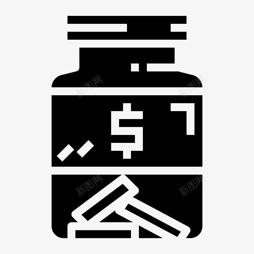 货币银行硬币图标svg_新图网 https://ixintu.com 实体 硬币 货币 银行 零售