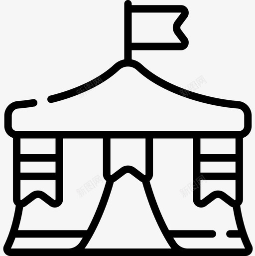 帐篷啤酒节24直线型图标svg_新图网 https://ixintu.com 啤酒节 帐篷 直线 线型