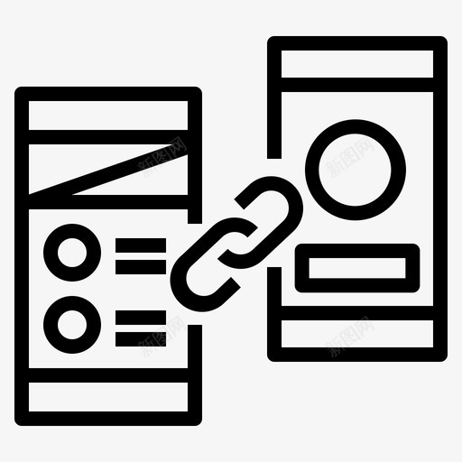 链接连接预览图标svg_新图网 https://ixintu.com ui uxui 原型 设计 过程 连接 链接 预览