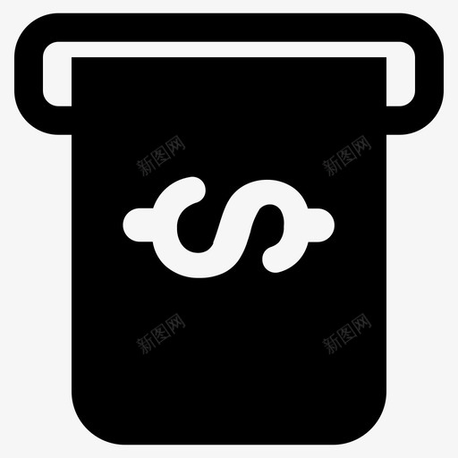 收入业务美元图标svg_新图网 https://ixintu.com 业务 出售 取款 商业电子商务字形 收入 美元 钱