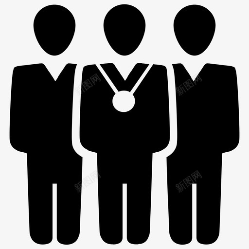 团队业务领导者图标svg_新图网 https://ixintu.com 业务 团队 成功 赢家 领导者