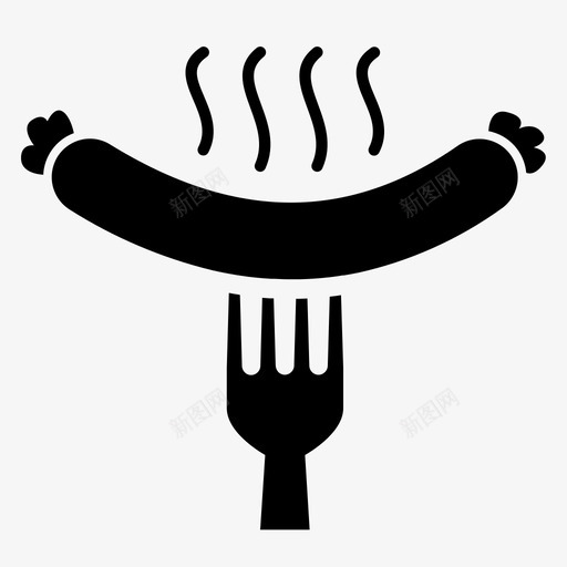 香肠吃的食物图标svg_新图网 https://ixintu.com 吃的 字形 热狗 食物 饮料 香肠
