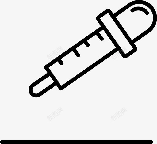 滴管健康医学图标svg_新图网 https://ixintu.com 健康 医学 滴管 科学