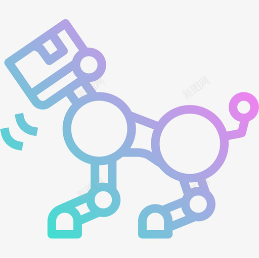 机器人ai2梯度图标svg_新图网 https://ixintu.com ai 机器人 梯度