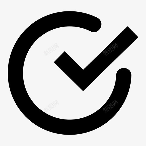 复选标记正确完成图标svg_新图网 https://ixintu.com 复选 完成 成功 有效 标记 正确