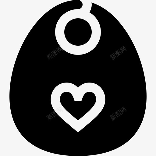 婴儿围兜家庭生活27填充图标svg_新图网 https://ixintu.com 围兜 填充 婴儿 家庭生活