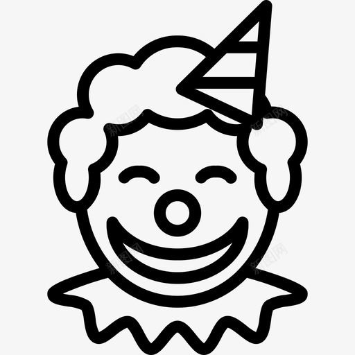 小丑庆祝会直系图标svg_新图网 https://ixintu.com 小丑 庆祝会 直系