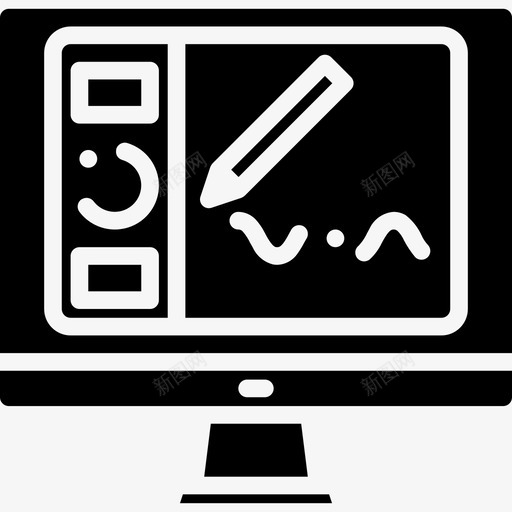 计算机学校53实心图标svg_新图网 https://ixintu.com 学校 实心 计算机