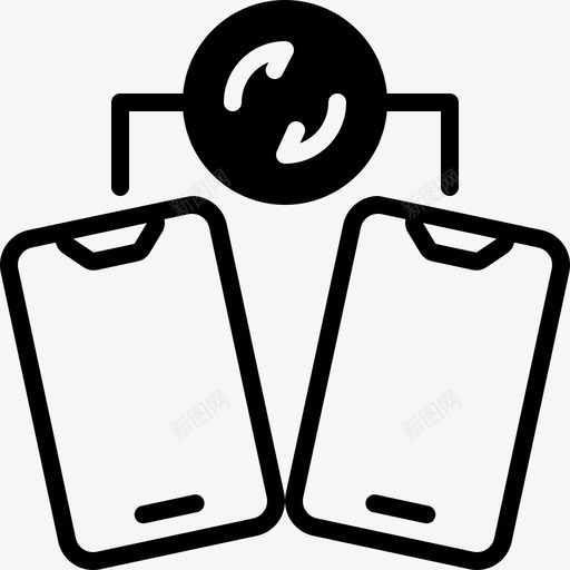 与移动设备同步数据库电子设备图标svg_新图网 https://ixintu.com 与移动设备同步 传输 数据库 智能手机 电子设备