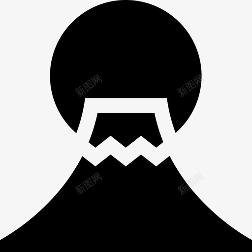 富士山忍者20填充图标svg_新图网 https://ixintu.com 填充 富士山 忍者