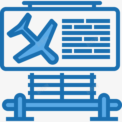层机场70蓝色图标svg_新图网 https://ixintu.com 层 机场70 蓝色