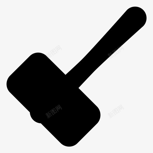 槌建筑木槌图标svg_新图网 https://ixintu.com 修理 工具 建筑 木槌 法律 设备