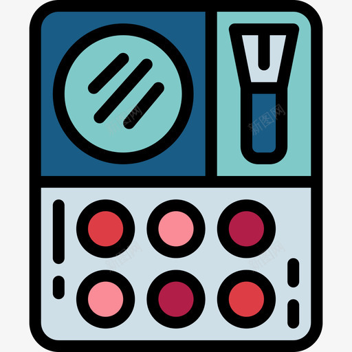 线性化6色系图标svg_新图网 https://ixintu.com 6色系 线性化