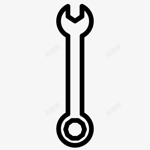 组合扳手汽车工具图标svg_新图网 https://ixintu.com 工具 扳手 汽车 组合