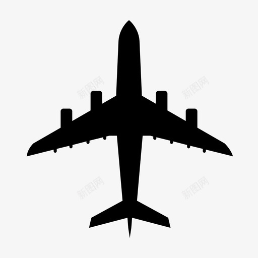 飞机商务飞行图标svg_新图网 https://ixintu.com 商务 运输 飞机 飞行
