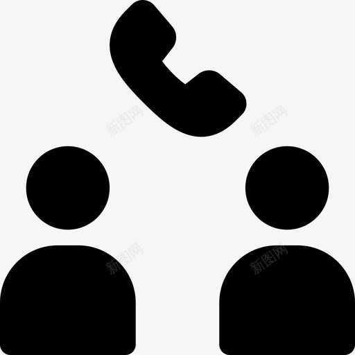 情侣电话朋友图标svg_新图网 https://ixintu.com 人 情侣 情侣装 朋友 电话