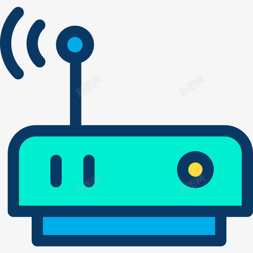 Wifi接口63线性颜色图标svg_新图网 https://ixintu.com Wifi 接口63 线性颜色
