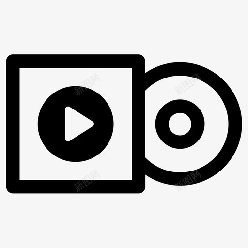 dvd剪辑电影图标svg_新图网 https://ixintu.com dvd 剪辑 多媒体 电影 视频