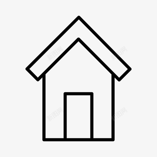 主页建筑房子图标svg_新图网 https://ixintu.com 主页 建筑 房子 用户界面 界面