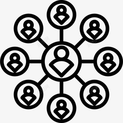 用户组负责人图标svg_新图网 https://ixintu.com 成员 用户 组 负责人