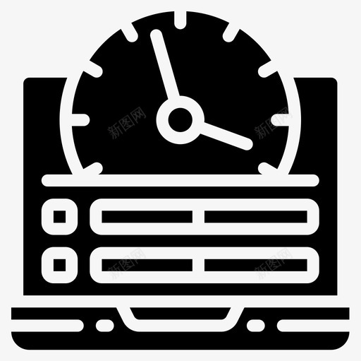 笔记本电脑操作和提醒填充图标svg_新图网 https://ixintu.com 填充 提醒 操作 电脑 笔记本
