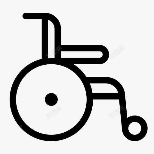 轮椅护理医疗图标svg_新图网 https://ixintu.com 医疗 医疗线路 护理 轮椅