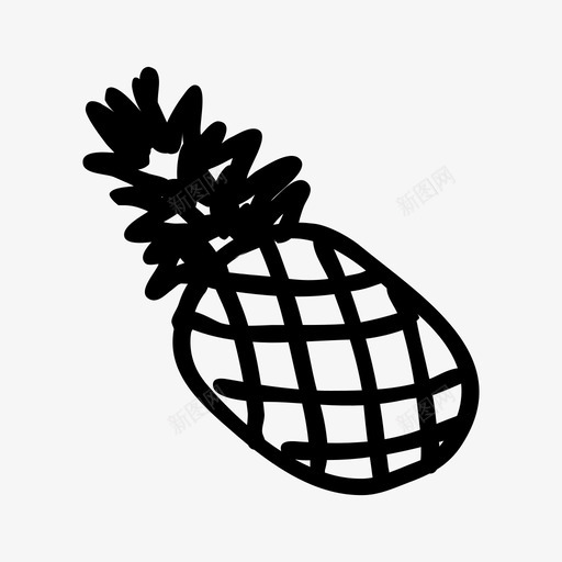 菠萝蜜异国水果食物图标svg_新图网 https://ixintu.com 异国 手绘 水果 菠萝蜜 食物