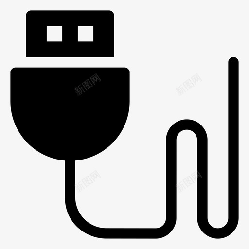 usb电脑办公室图标svg_新图网 https://ixintu.com usb 办公室 电脑