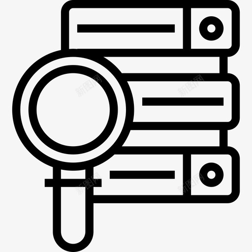 数据库网络托管25线性图标svg_新图网 https://ixintu.com 托管 数据库 线性 网络