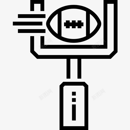 触地得分美式足球7分直线型图标svg_新图网 https://ixintu.com 7分 得分 直线 线型 美式 触地 足球