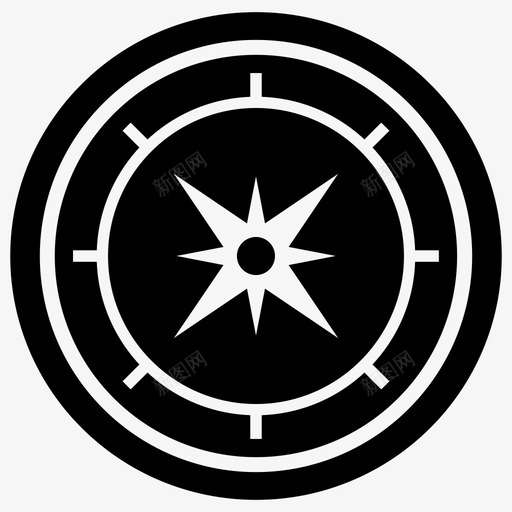 罗盘玫瑰基点度数图标svg_新图网 https://ixintu.com 地图符号 基点 度数 方向符号 海盗字形图标 罗盘玫瑰