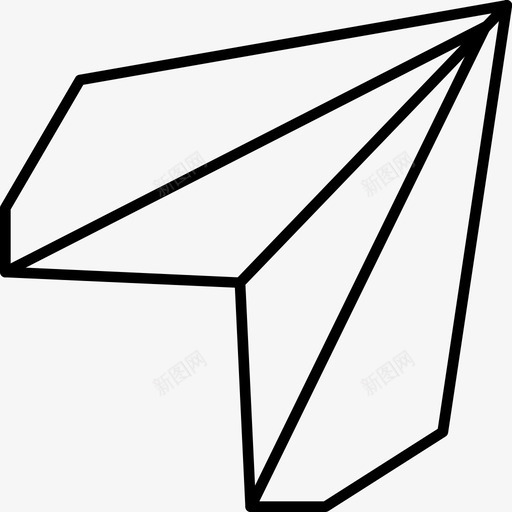 纸纸飞机送图标svg_新图网 https://ixintu.com 飞机