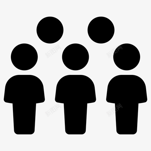 人社区团体图标svg_新图网 https://ixintu.com 人 团体 社区