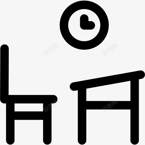 教室返校62直线图标svg_新图网 https://ixintu.com 教室 直线 返校