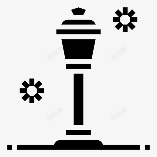 灯室外邮政图标svg_新图网 https://ixintu.com 室外 法兰西符号字形 灯 街道 邮政