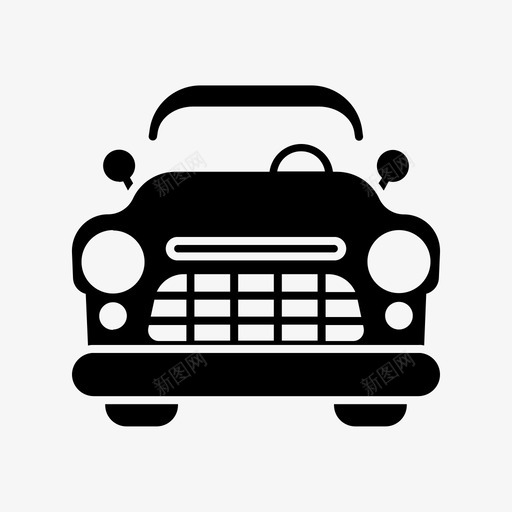 老爷车运输车辆图标svg_新图网 https://ixintu.com 老爷车 车辆 运输 雕文