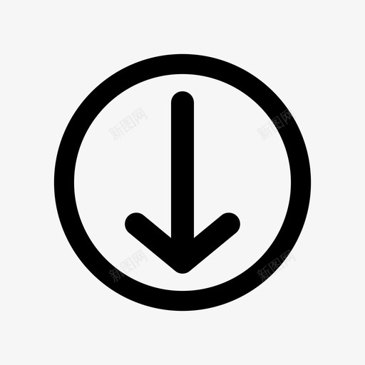 降级下线图标svg_新图网 https://ixintu.com 下拉 下线 下载 图标 箭头 降级