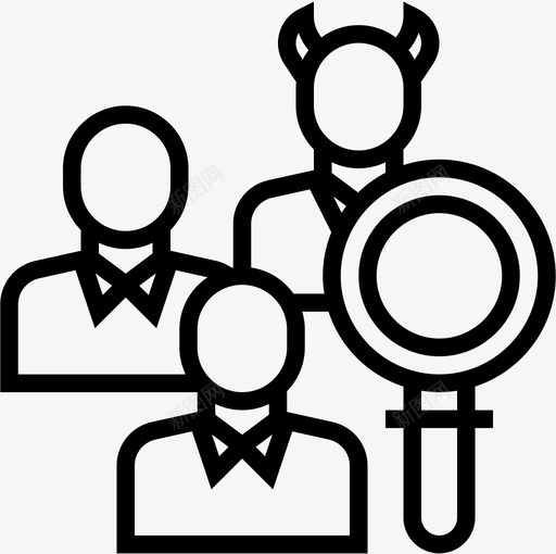 识别腐败元素线性图标svg_新图网 https://ixintu.com 元素 线性 腐败 识别