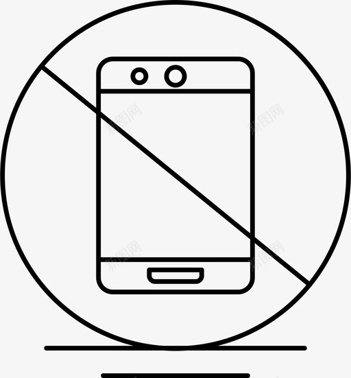 移动不允许移动不允许图标svg_新图网 https://ixintu.com 不允许 电话 移动